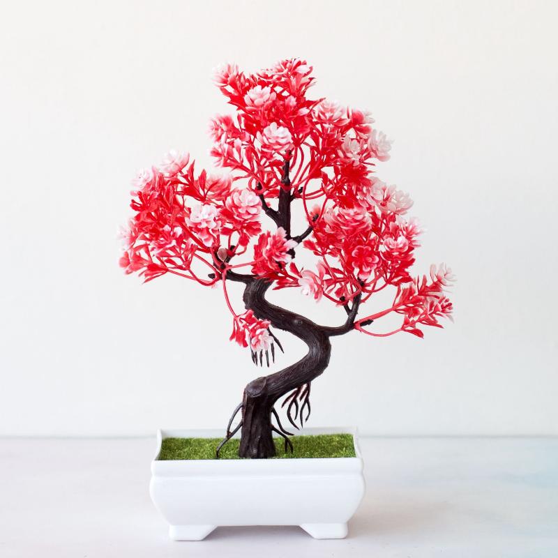 Bonsai Tree Zen Garden - 人工盆栽小型樹木フェイクプラント禅庭飾りテーブルホーム室内装飾