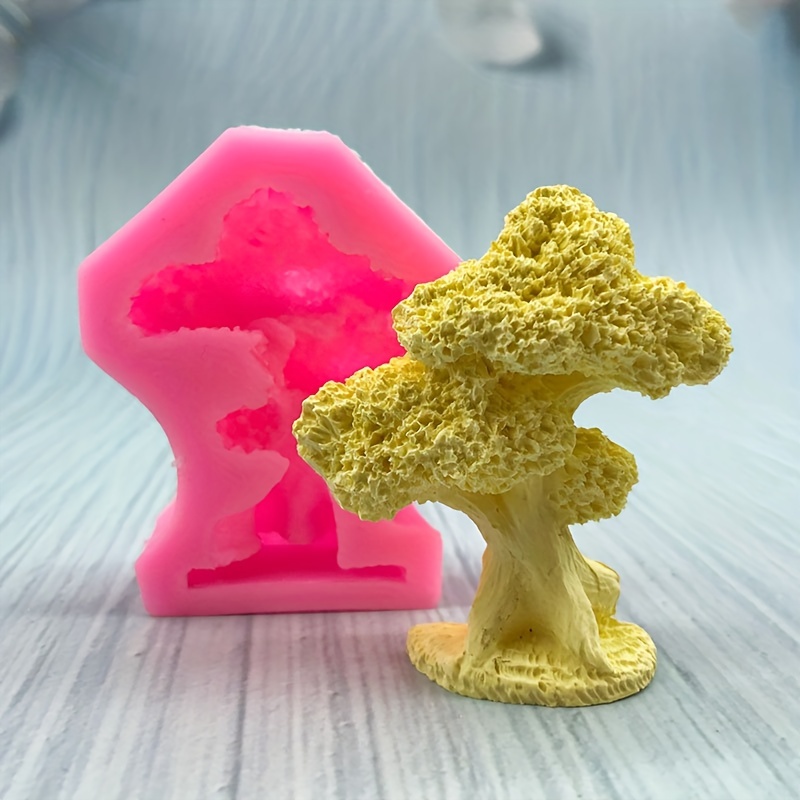 Bonsai Garden Mini - 1 ピース、小さな木盆栽シリコンモールドケーキチョコレートビスケットモールドドリップグルーペンダントアクセサリーモールド