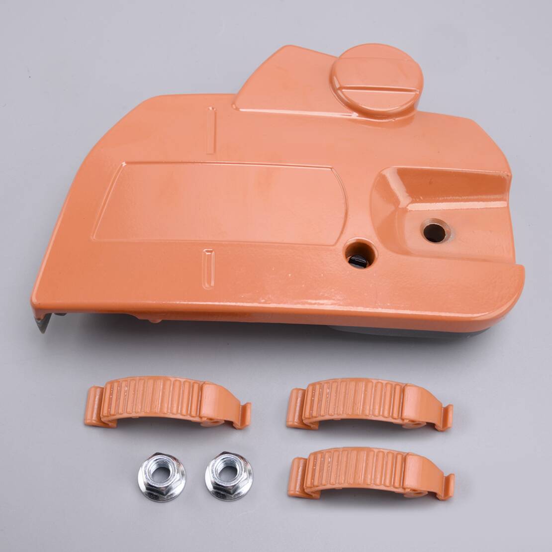 Husqvarna Chainsaw 440 - 536329204 6 ピース/セットチェーンブレーキアセンブリサイドクラッチカバーナットクリップキット 501388203 501388201 ハスクバーナ