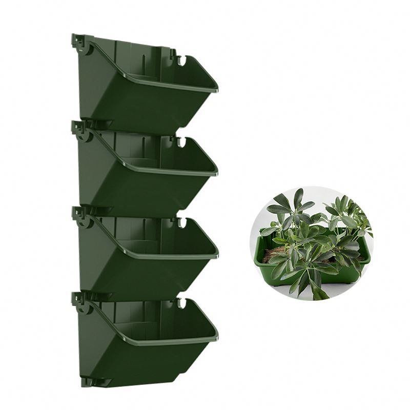 Bonsai Vertical Garden - 新しいモデルガーデン、プラスチック製の自動給水式植木鉢、壁掛け式垂直多肉植物、盆栽、積み重ね可能な壁掛けプランター
