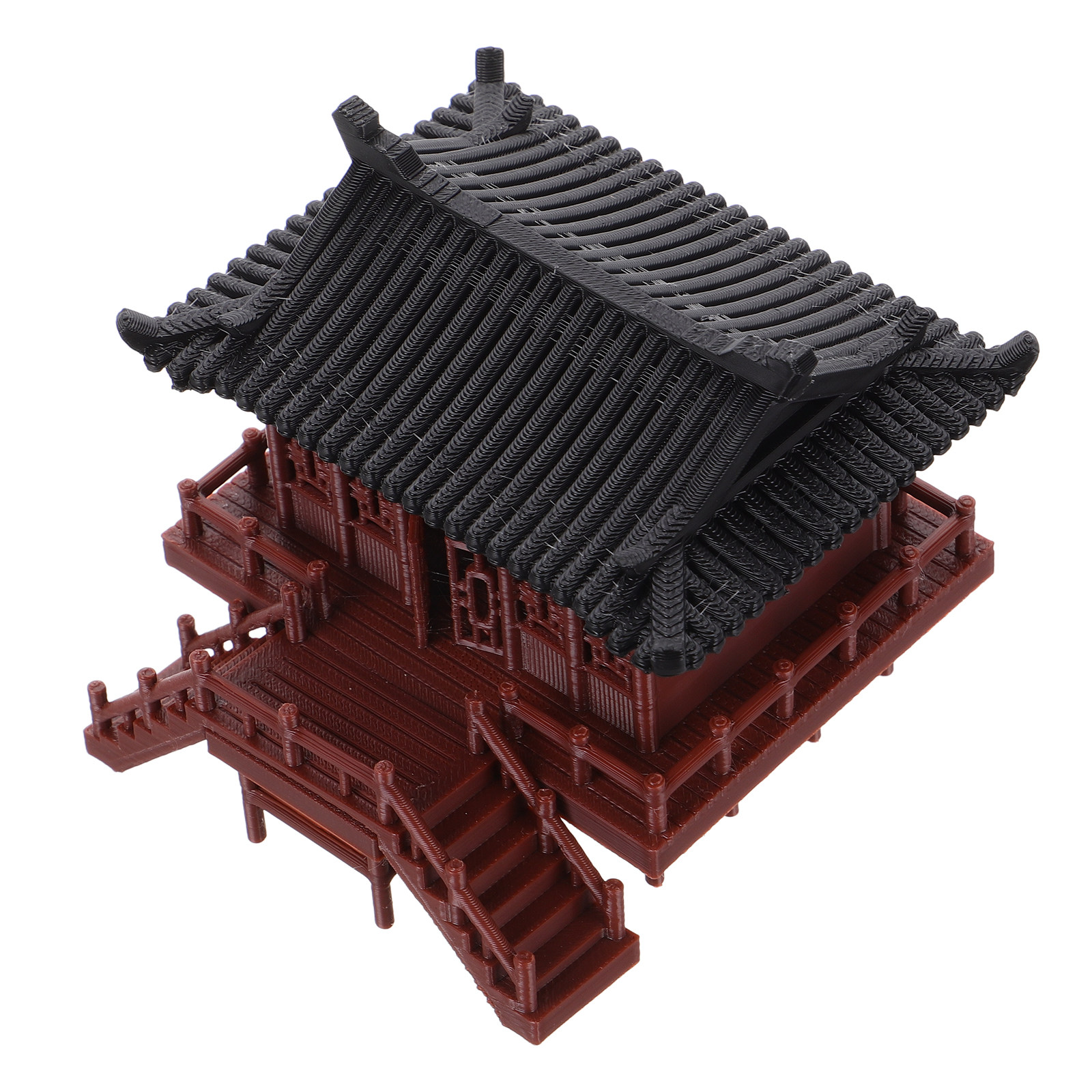 Bonsai Garden Set Up - リアルなミニチュアパビリオンオーナメント、DIY盆栽セットアップ、水槽の景観装飾、卓上ガーデンデコレーション、マイクロランドスケープ用