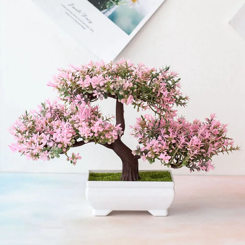Bonsai Garden Mini - 人工植物盆栽偽植物花鉢植え装飾品テーブルホームホテルの部屋の装飾庭の装飾小さなツリーポット