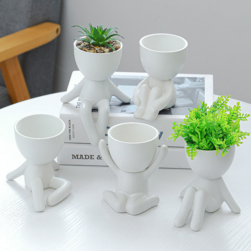 家の装飾,オフィスの装飾,壁のためのセラミック漫画の鍋 - Bonsai Tree Zen Garden のレビューと価格