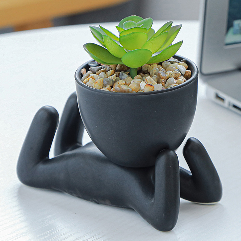 家の装飾,オフィスの装飾,壁のためのセラミック漫画の鍋 - Bonsai Tree Zen Garden のレビューと価格