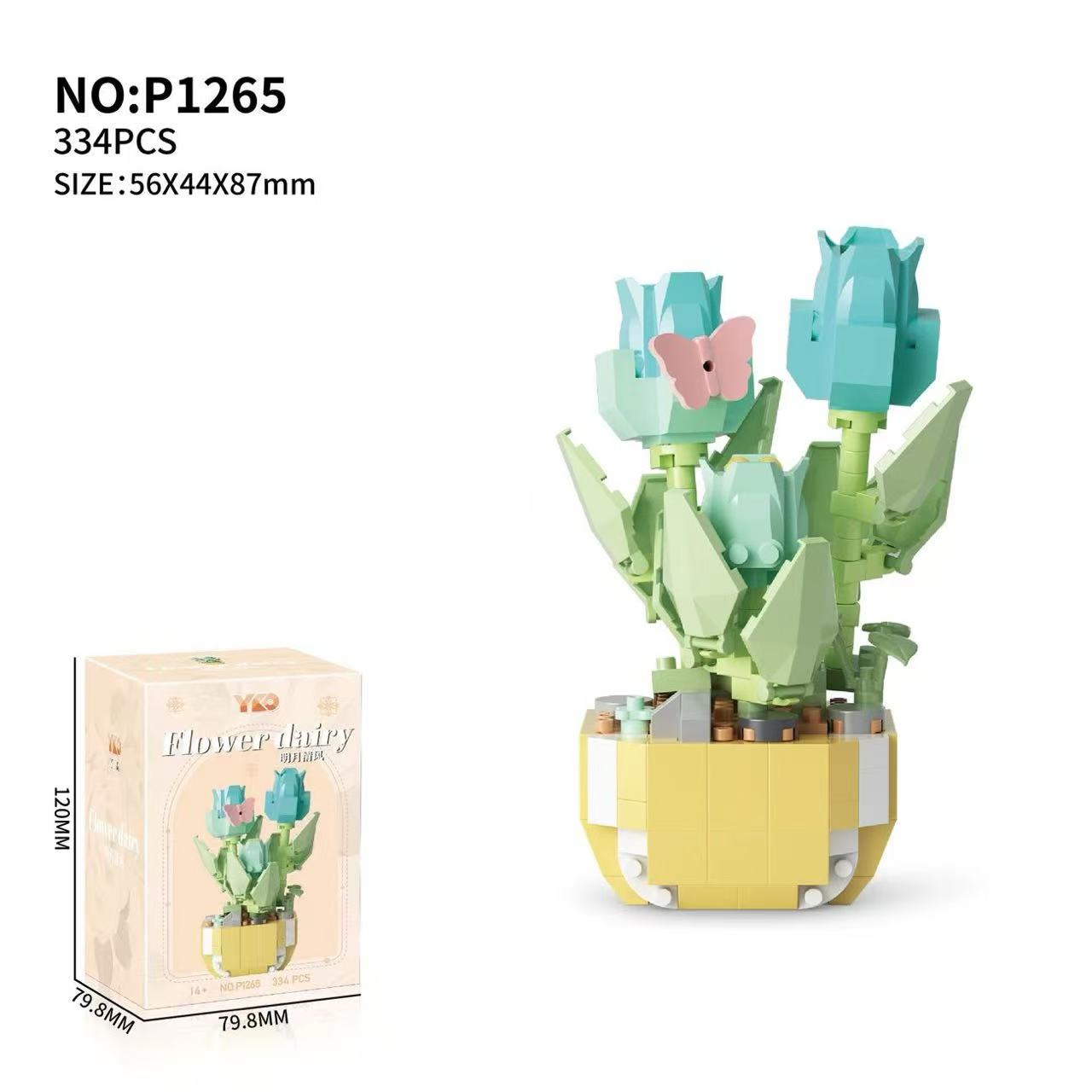 ミニ鉢植えの花ビルディングブロックセット子供 DIY 教育玩 - Bonsai Garden Lego のレビューと価格