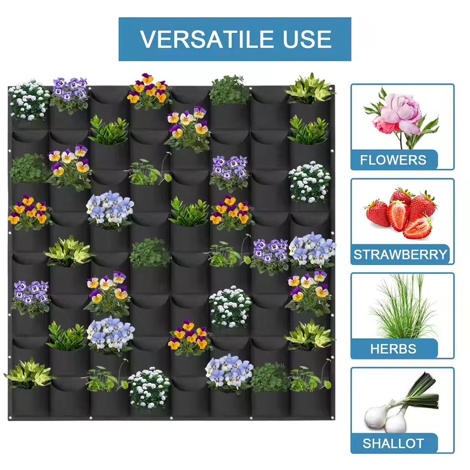 壁掛け植栽バッグ複数のポケット成長バッグプランター垂直庭野菜 - Bonsai Vertical Garden のレビューと価格