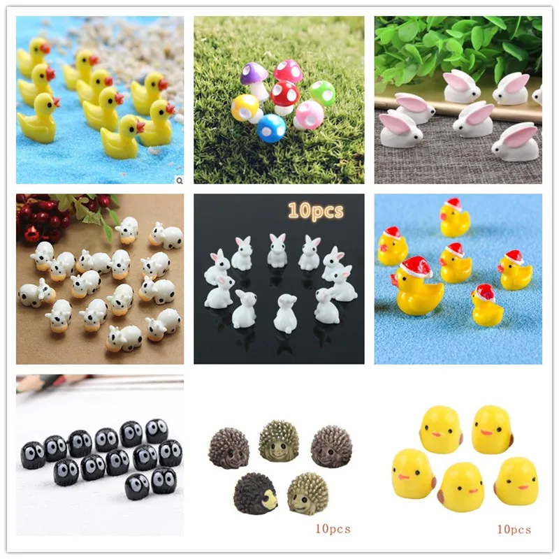 10個/ヘッジホッグと陶器/かわいい動物羊/フェアリーガーデ - Bonsai Garden Art のレビューと価格