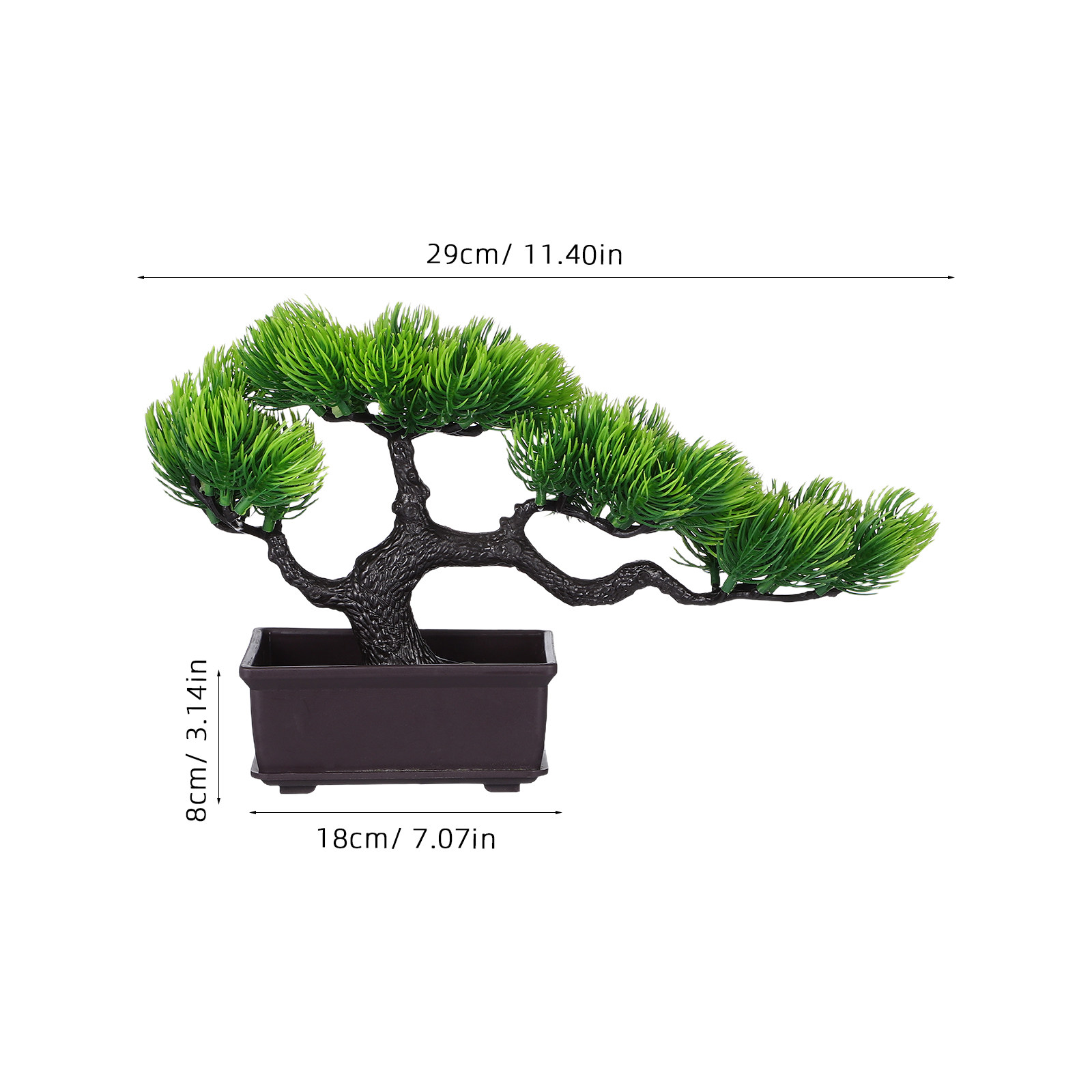人工盆栽鉢植えフェイク日本松の木シミュレーション禅ガーデンフ - Bonsai Tree Zen Garden のレビューと価格