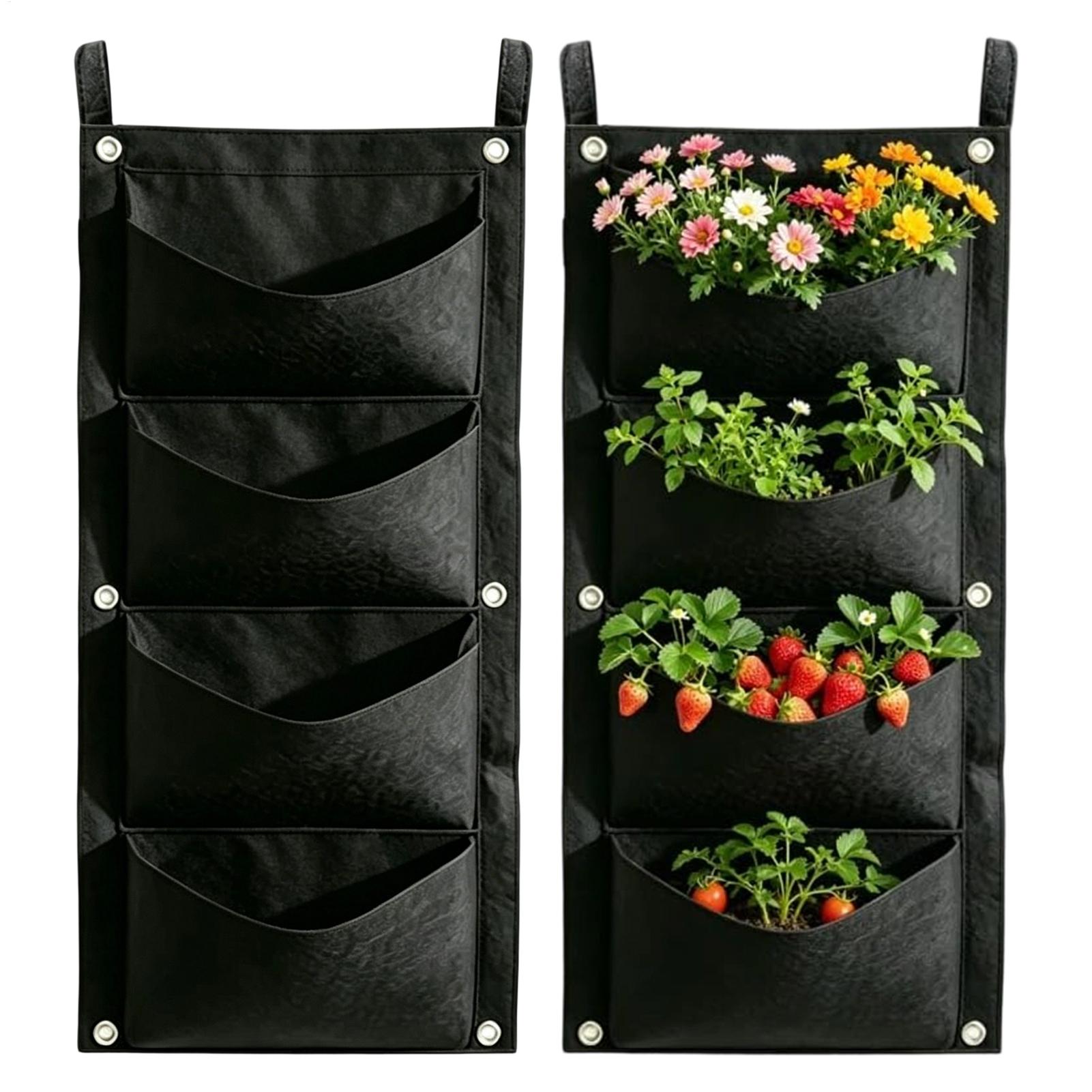2 個壁掛け植栽バッグ複数のポケット成長バッグプランター垂直 - Bonsai Vertical Garden のレビューと価格