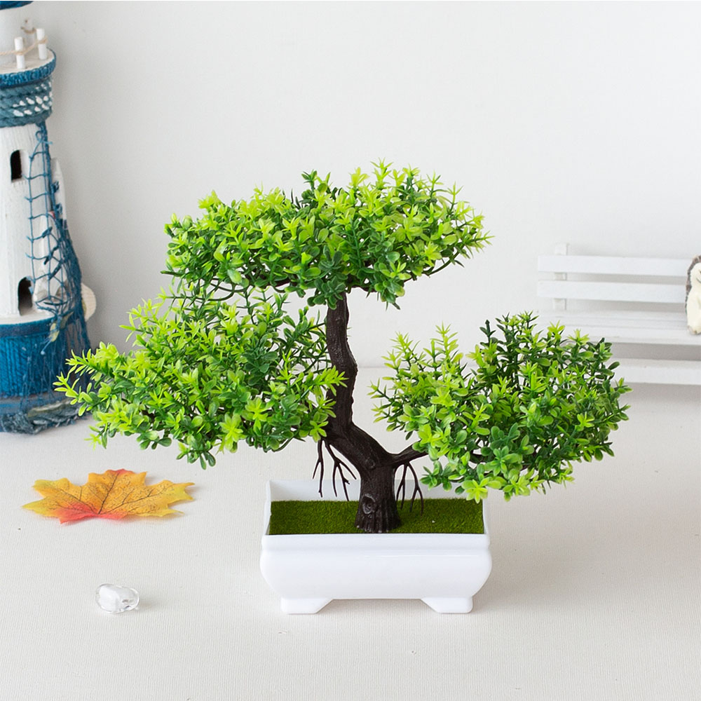 人工植物装飾鉢植え盆栽小型ツリーポット偽物の植物鉢植え禅庭装 - Bonsai Tree Zen Garden のレビューと価格