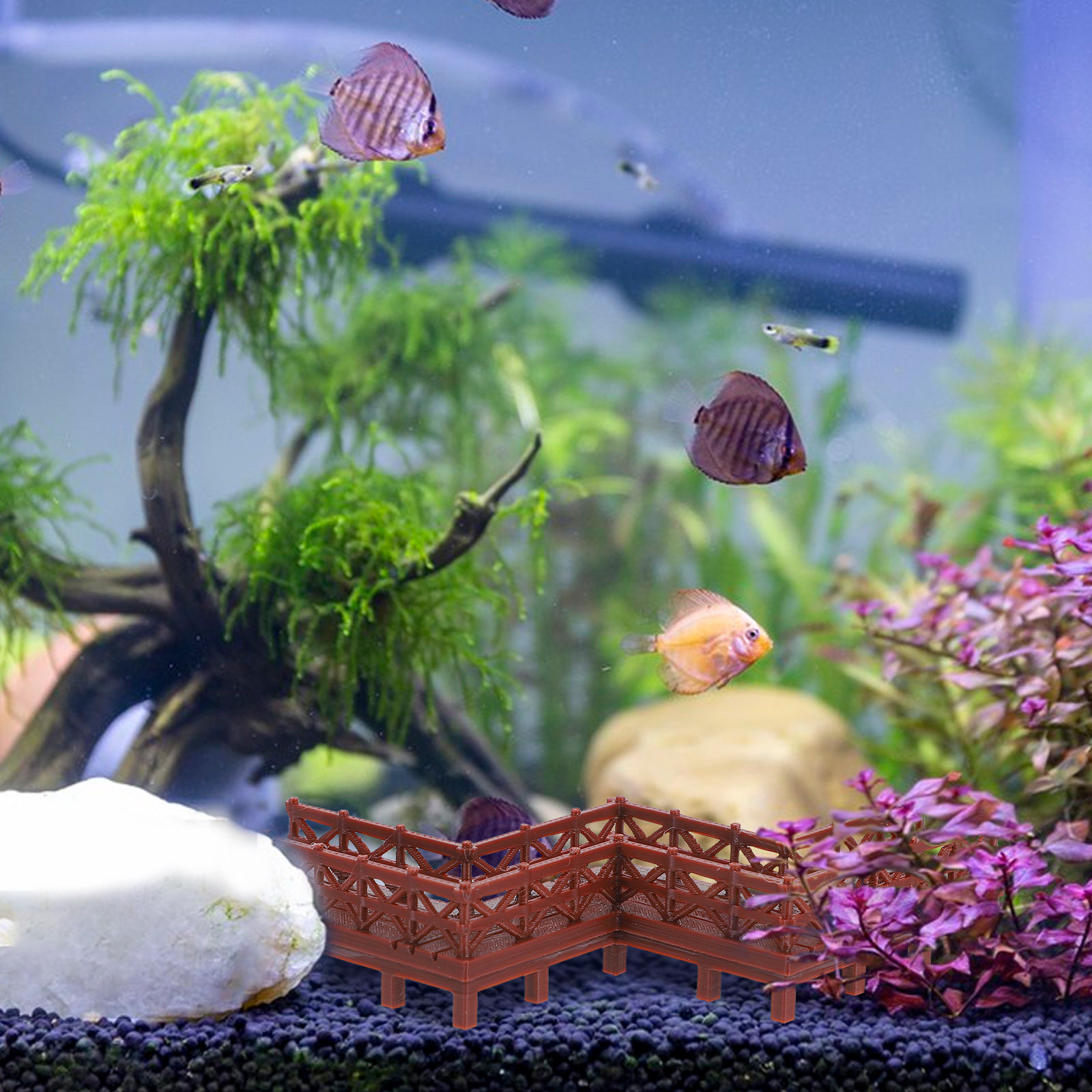 ブリッジガーデン像ミニ風景装飾品水槽盆栽セットアップテラリウ - Bonsai Garden Set Up のレビューと価格
