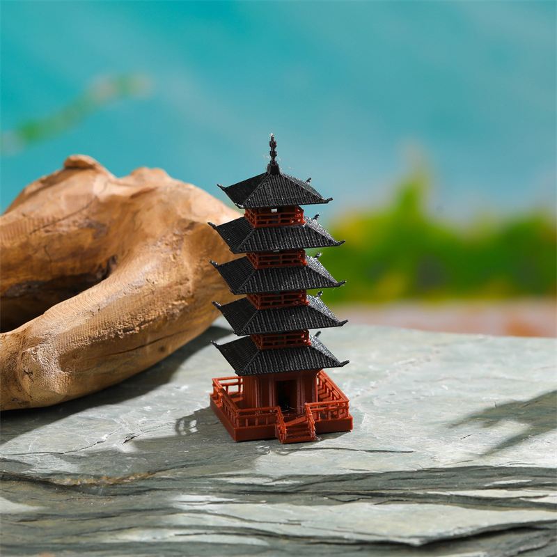 🛒 1Pc ミニ塔像中国古代建築モデルパビリオン装飾シミュレ - Bonsai Garden Mini のレビューと価格