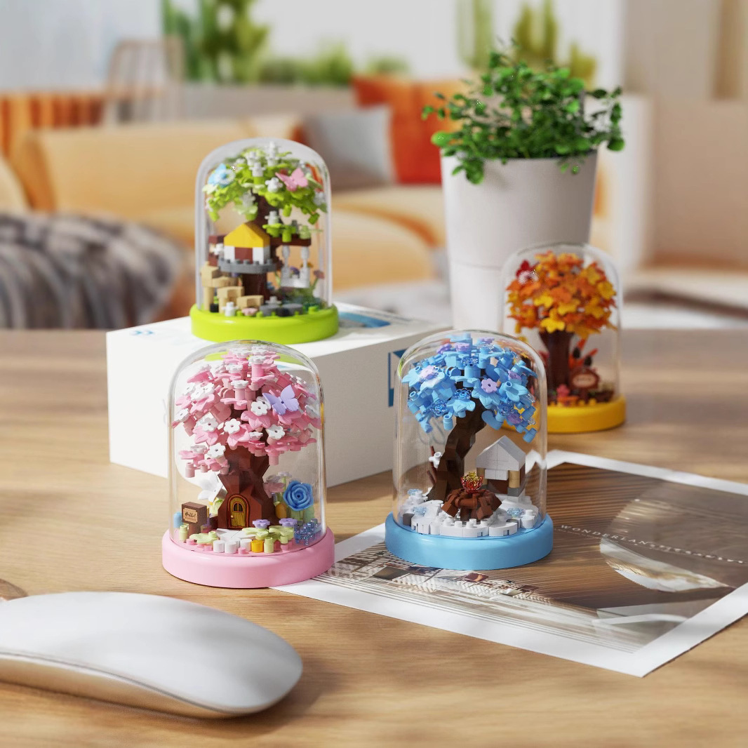 ミニ桜の木の家 積み木おもちゃ 知育玩具 子供向けおもちゃ  - Bonsai Garden Lego のレビューと価格