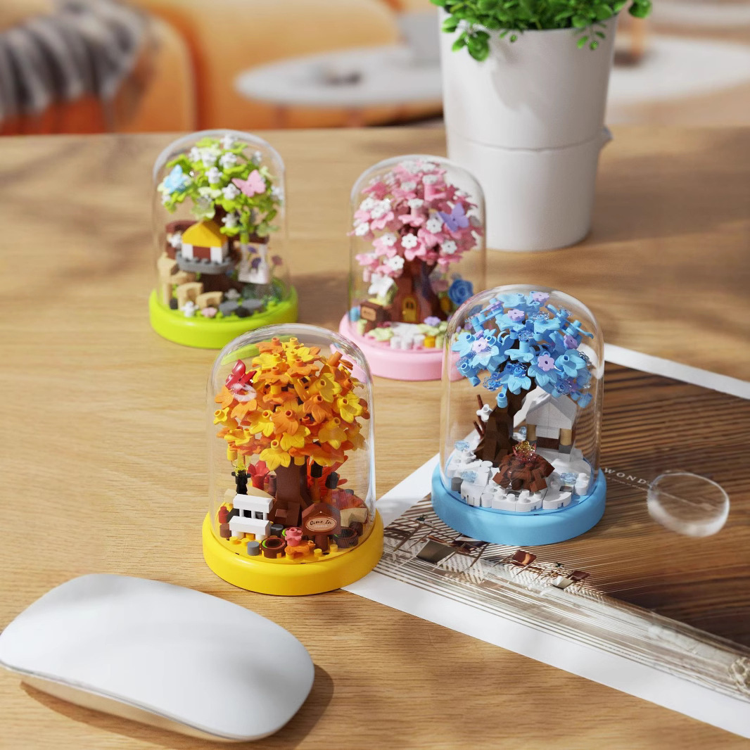 ミニ桜の木の家 積み木おもちゃ 知育玩具 子供向けおもちゃ  - Bonsai Garden Lego のレビューと価格