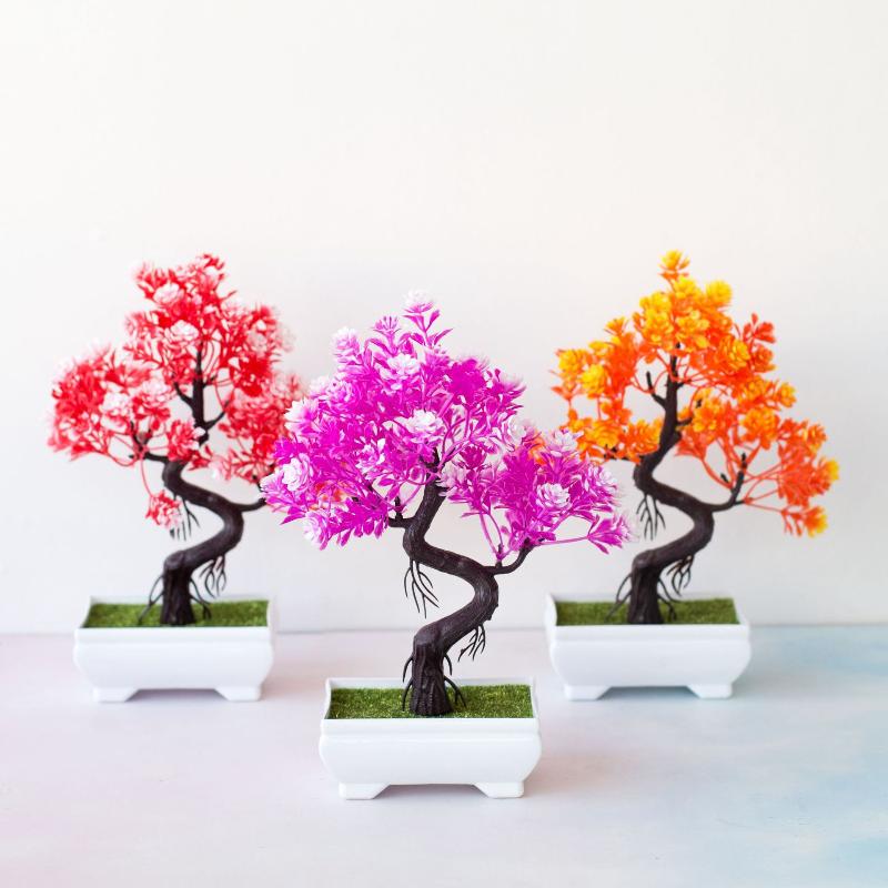 [MOA]小さな木鉢植えの偽物植物、禅庭の装飾品、人工植物の - Bonsai Tree Zen Garden のレビューと価格