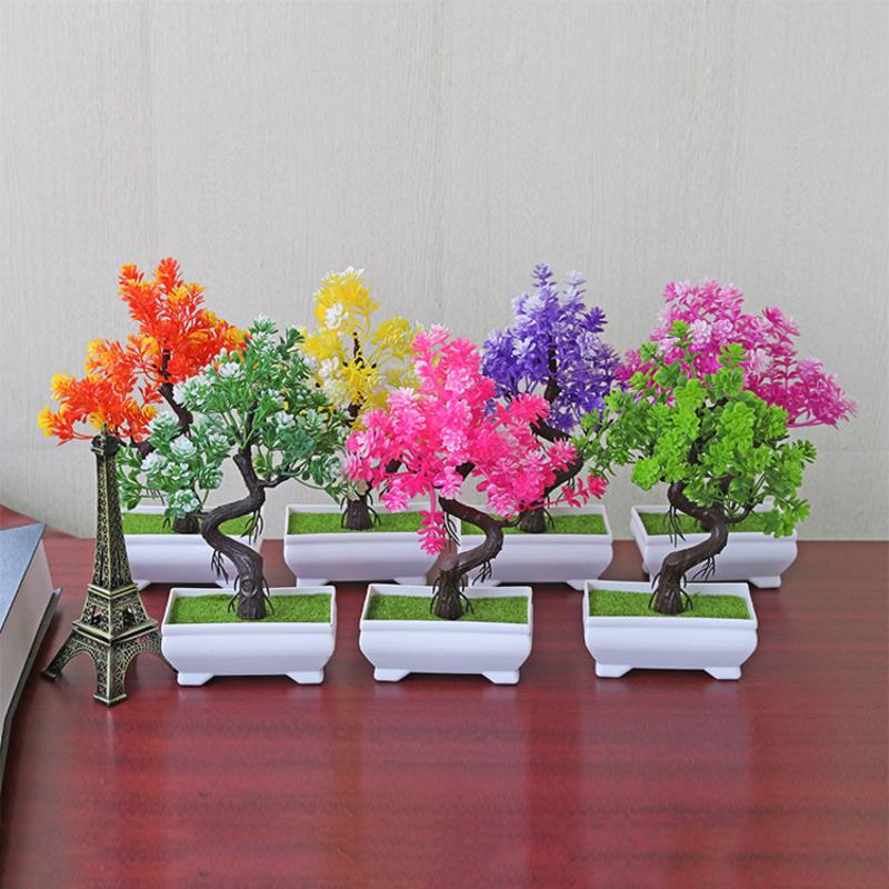 [MOA]小さな木鉢植えの偽物植物、禅庭の装飾品、人工植物の - Bonsai Tree Zen Garden のレビューと価格