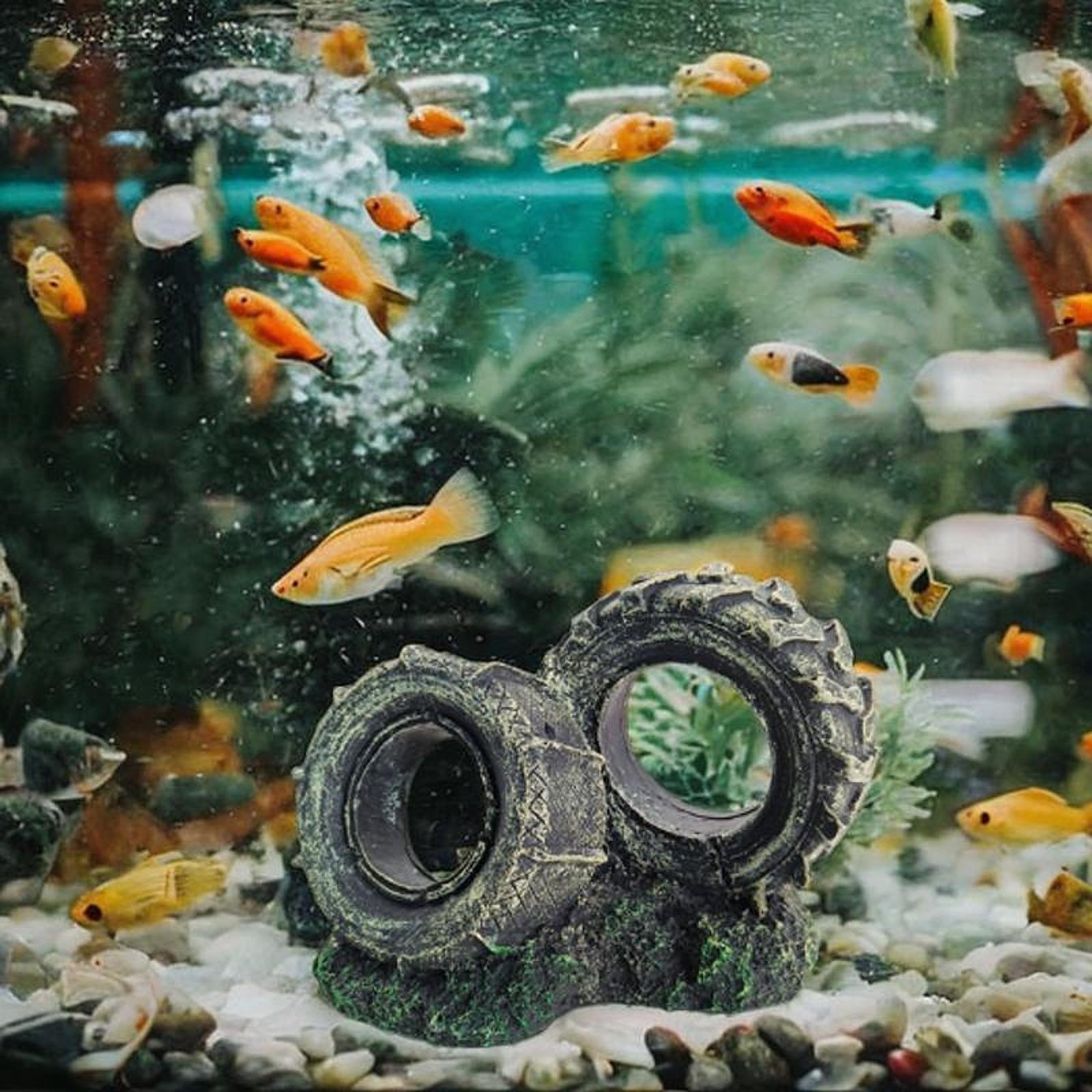 水族館の装飾品 樹脂製タイヤ型 簡単設置 多目的盆栽装飾 隠 - Bonsai Garden Set Up のレビューと価格
