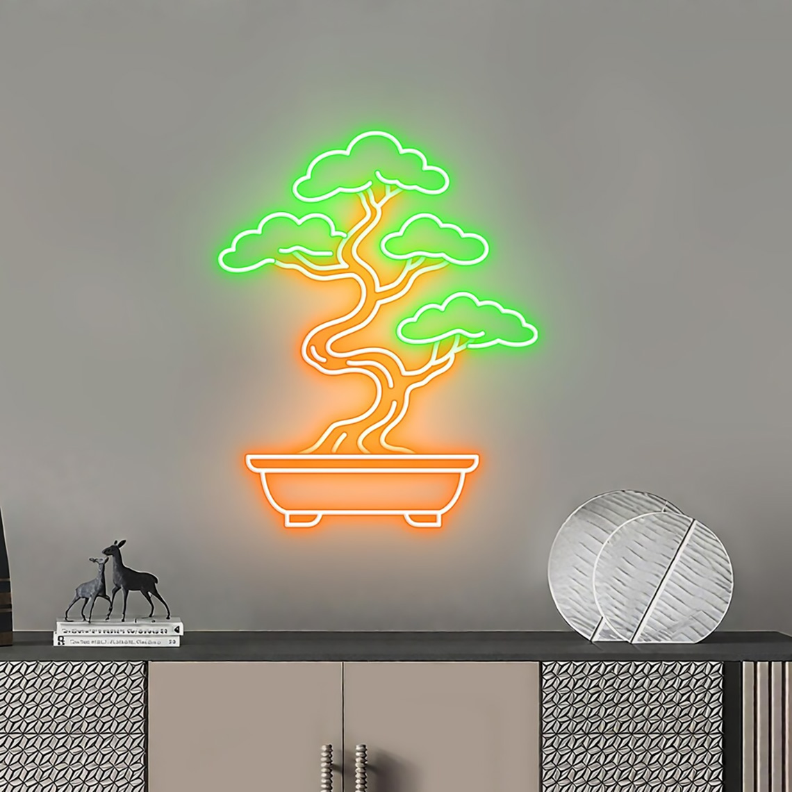 盆栽ネオンサイン 禅ガーデンツリー装飾ネオン 寝室、リビング - Bonsai Tree Zen Garden のレビューと価格