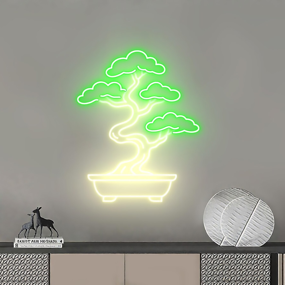 盆栽ネオンサイン 禅ガーデンツリー装飾ネオン 寝室、リビング - Bonsai Tree Zen Garden のレビューと価格