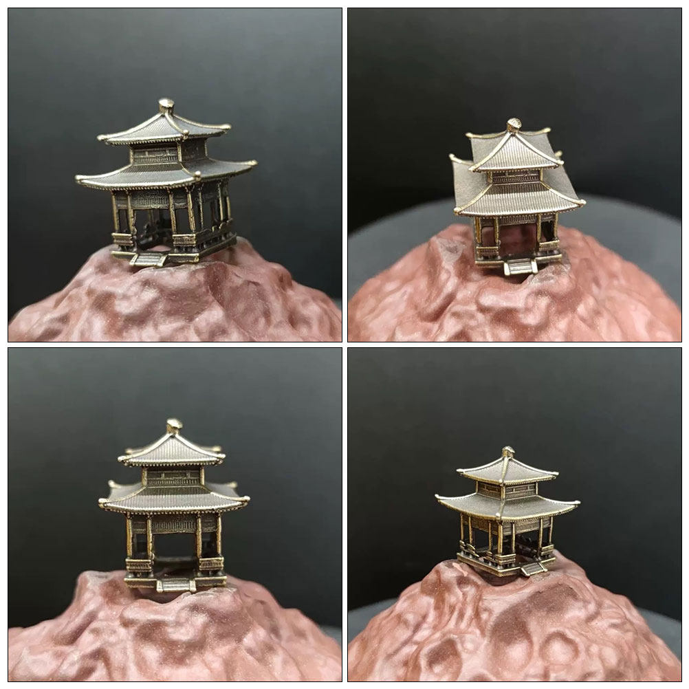 真鍮製パビリオンオーナメント ヴィンテージスタイル ミニチュ - Bonsai Garden Set Up のレビューと価格