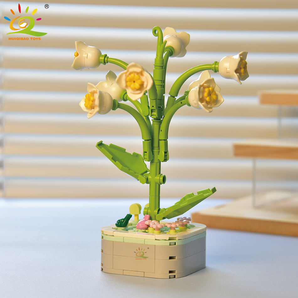 Huiqibao多肉植物ビルディングブロック、永遠の花ポット - Bonsai Garden Lego のレビューと価格