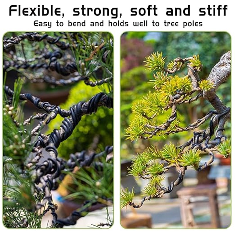 1mm黒色アルミ盆栽ワイヤー、30m柔軟な園芸ワイヤー、植物 - Bonsai Garden Art のレビューと価格