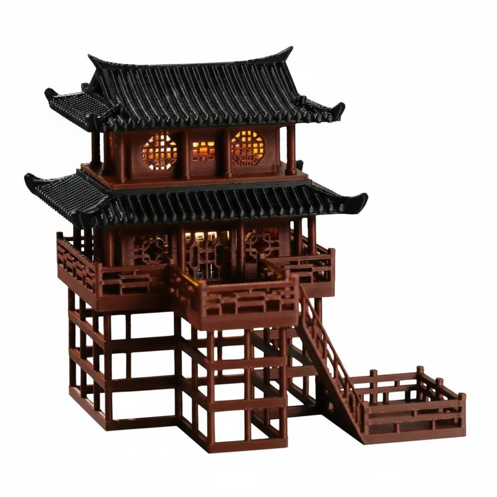 盆栽ハウス卓上プラスチック製パゴダミニマイクロ風景ホームアク - Bonsai Garden Mini のレビューと価格