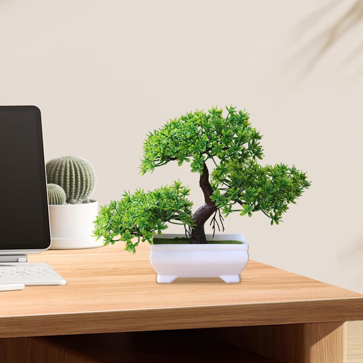 1/2 個人工盆栽シミュレーション鉢植え植物小さな木造花家庭 - Bonsai Garden Mini のレビューと価格